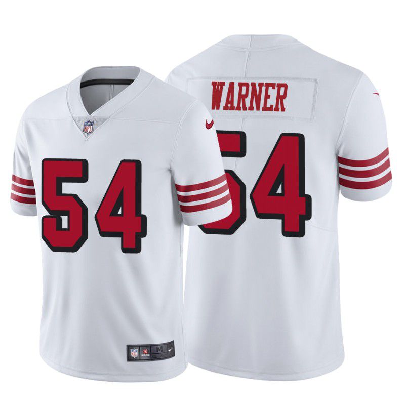 Men San Francisco 49ers 54 Fred Warner Nike White Color Rush Limited NFL Jersey